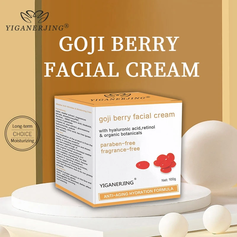 2Pc YIGANERJING Wolfberry Face Cream Herbal Facial Cream Rejuvenate Skin Whitening Anti Wrinkle Aging Moisturizing Skin