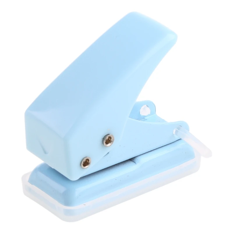 Portable Round Hole Puncher Paper 8 Sheets Hole Diameter 0.24'' Mini Puncher
