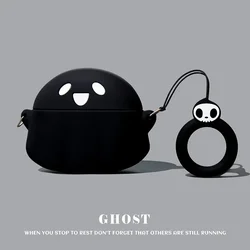 Cute Cartoon Luminous Ghost Silicone Protective Case - Shockproof Soft Sleeve for JBL WAVE BEAM (WJ)