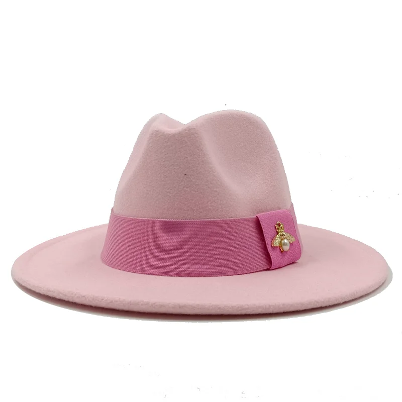 28-Farben-Fedora-Hüte mit Bienen-elastischem Gurtband, Herren-Fedora-Hut, Herren-Panama-Hut, Unisex-Hut, Militärfarbe, Fedora-Hut – Detail 18