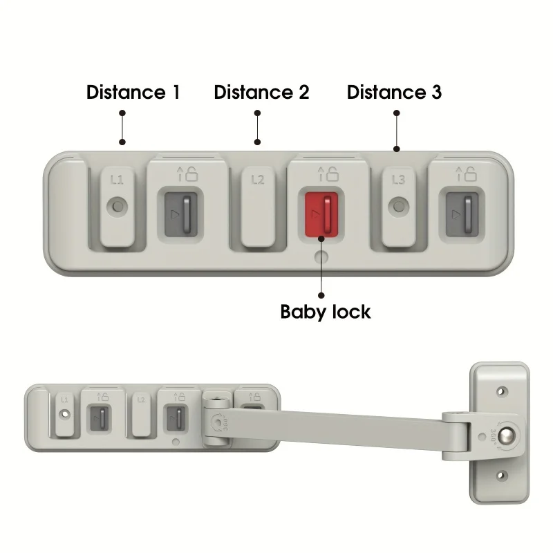 Childproof Window Lock Anti-Fall Guard for Sliding Windows/Pets, ABS Tool-Free Installation, Durable Home Safety Protection