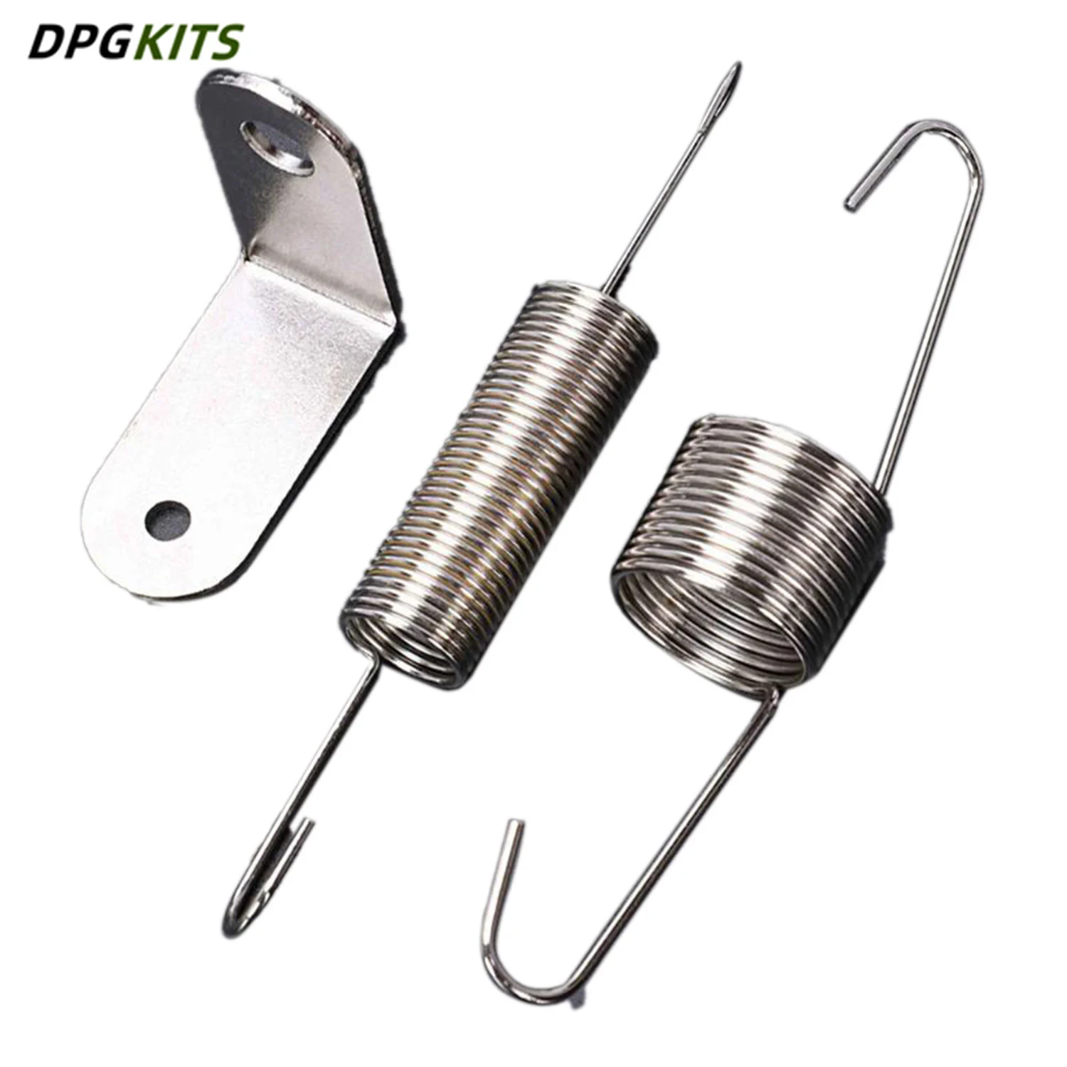 Chrome Throttle Return Bracket & Dual Springs For SBC BBC Chevy Ford