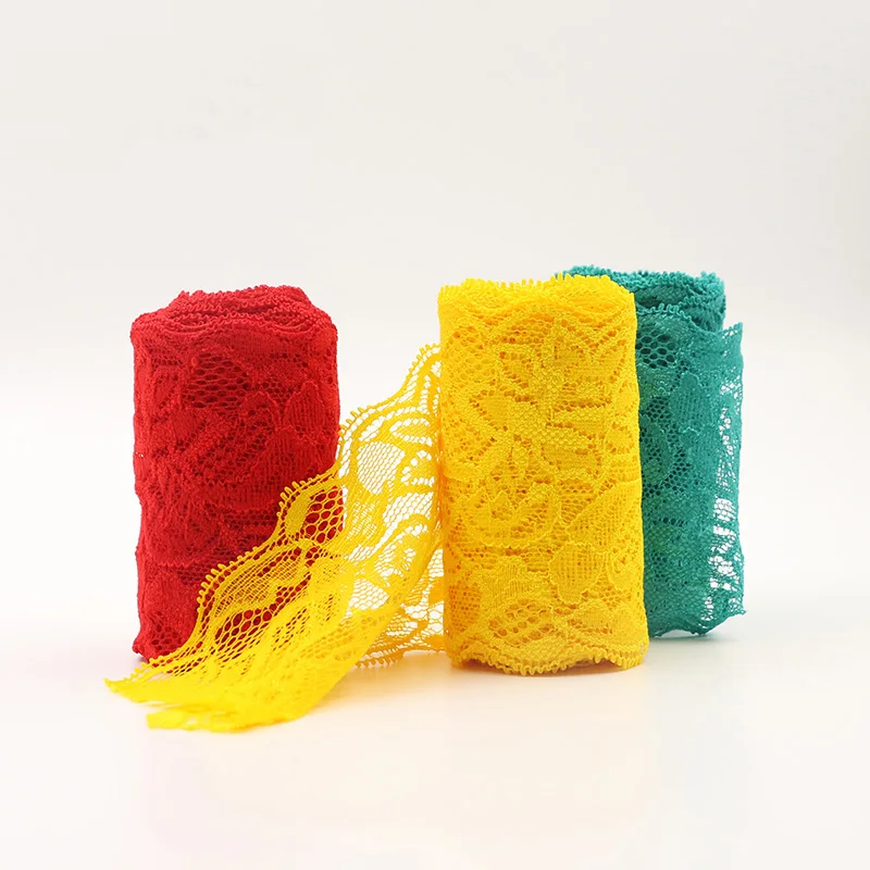 Lace Fabric 8cm Wide Hollow Out Floral Lace DIY Apparel Sewing Fabric Accessories