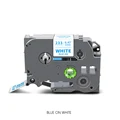 Blue on White