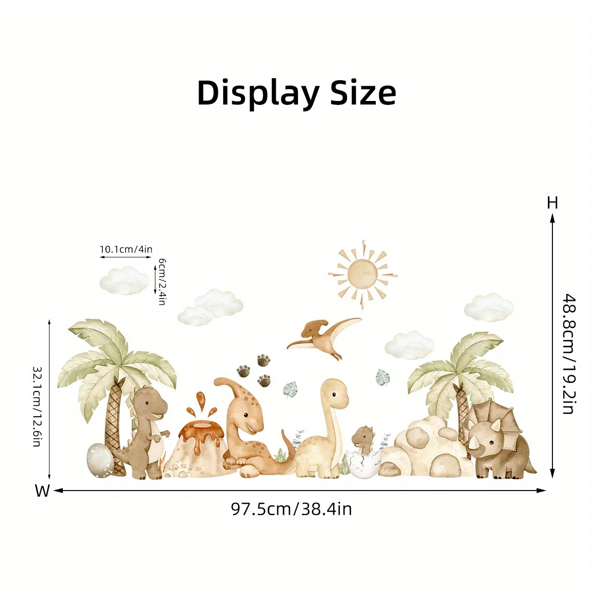Cute Dinosaur Wall Stickers 5