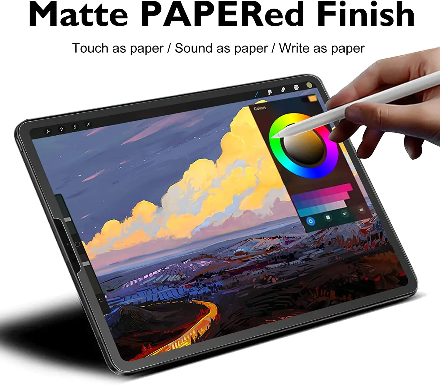 Vidro Temperado Protetor de Tela para Samsung Galaxy Tab a8 a7 Lie a 10.1 10.5 Like Paper Film Tab s4 S5e s6 Lite s7 fe s8 Plus - Imagem 6
