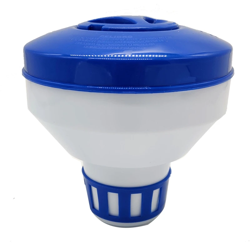 

1 Piece Deluxe Pool Chlorine Floater Dispenser Inground & Above Ground Swimming Pools Blue&White