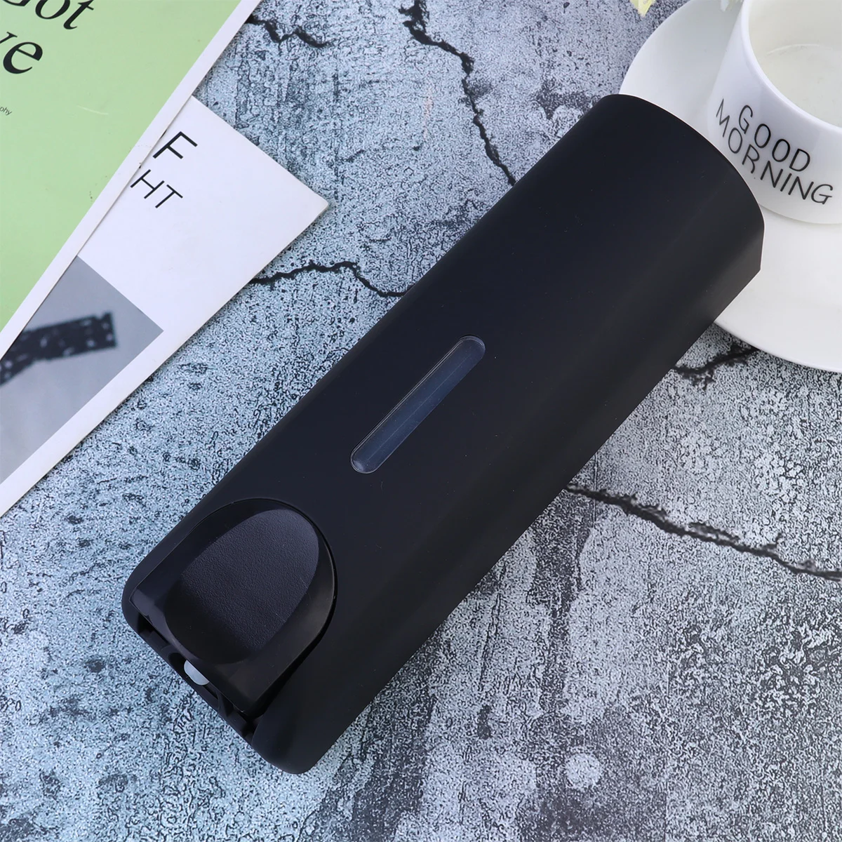 

Wall-mounted Lotion Bottle Dispenser Bathroom Push Button Soap Bottle Shampoo Bottle for Home Hotel (Black)