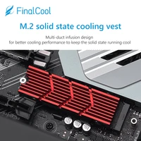 M2 2280 SSD Aluminum Heat Sink M2 2280 Solid State Disk Drive Heat Sink with Silicone Thermal Pad for Desktop PC PS5 Heatsink - Image 3