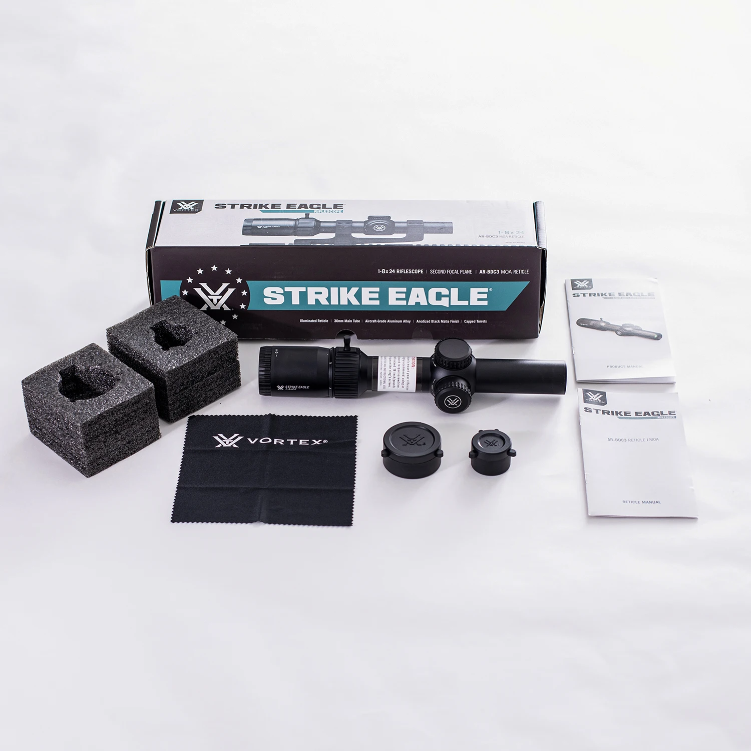 Vortex Strike Eagle 1-8x24 SFP LPVO Rifle Scope AR-BDC3 (MOA
