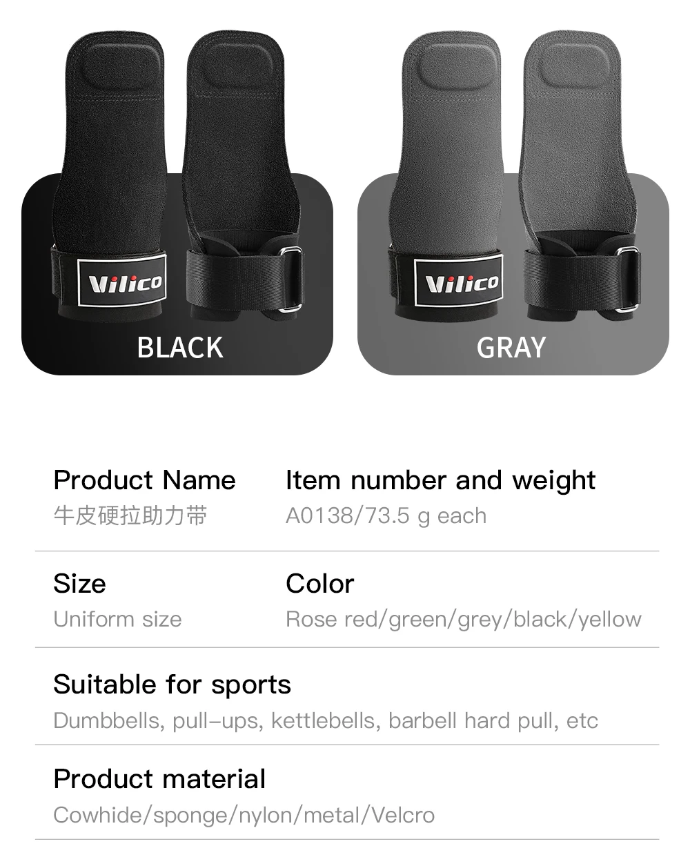 2Pcs Gym Gloves Fitness Hand Palm Protection Equipment Anti Slip Wear-resistant Wrist Protection Hard Pull Grip Strength Gloves