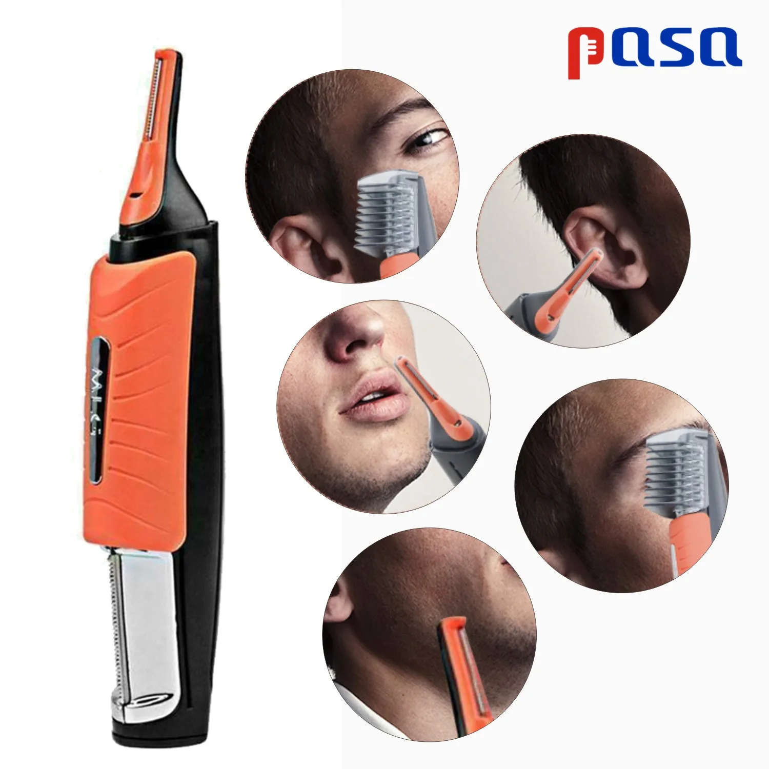 KKXXYS Precision Eyebrow Ear Nose Trimmer Removal Clipper Shaver Personal Electric Face Care Hair Trimer With LED Lights 5