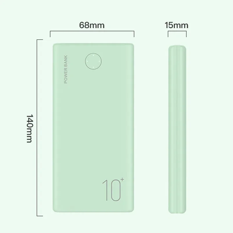 10000mAh Power Bank Ultra-thin Portable Charger For iPhone 14 13 12 8 Xiaomi Samsung Huawei External Battery 10000 mAh PowerBank 4