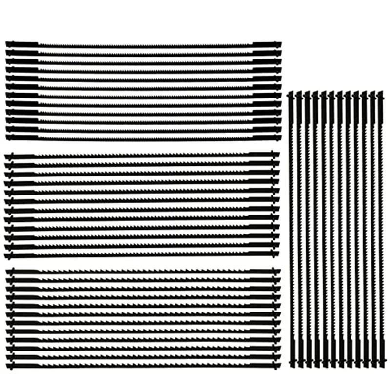 

48 Pack Scroll Saw Blade Set 5 Inch Scroll Saw Blade Pin End Replacement Blades Woodworking Tool For Wood Metal