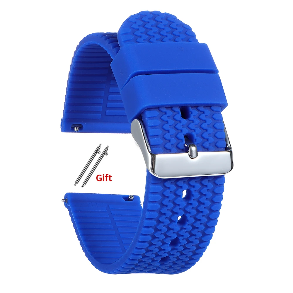 Universal Soft Silicone Watch Strap - Quick Release Replacement Band