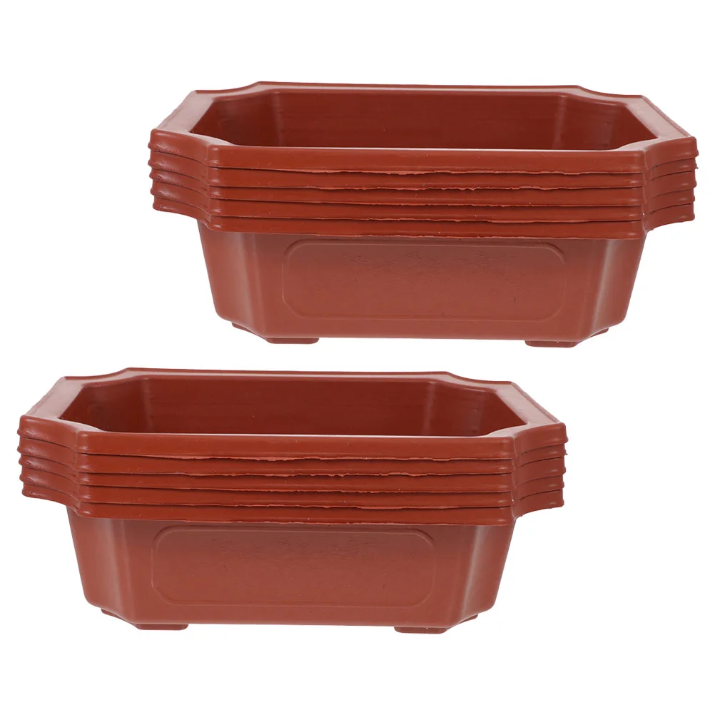 

Vintage Rectangular Landscape Big Flower Pots Outdoor Large Garden Use Flowerpot Bonsai Pot Bonsai Training Pots Bonsai Plants