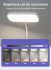 （Gift: Fan and pen holder）--3 Modes Touch Dimming USB Dimming Clip Table Lamp Student Dormitory Learning Study Table Light 2