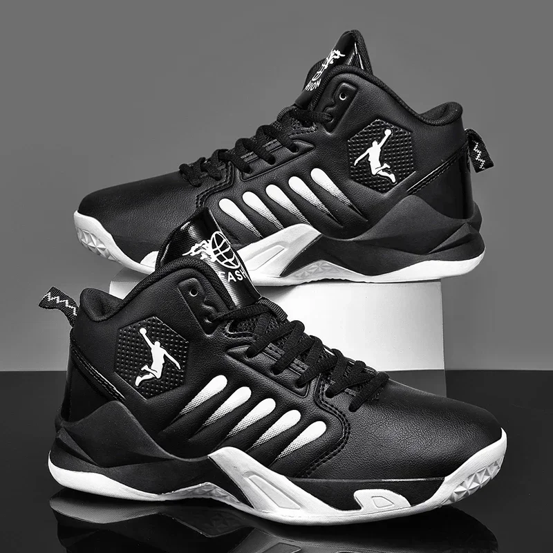 Basketball Shoes Men's Comfortable Breathable Padded Non-Slip Outdoor Fitness Sports Fashion Running Shoes Cool