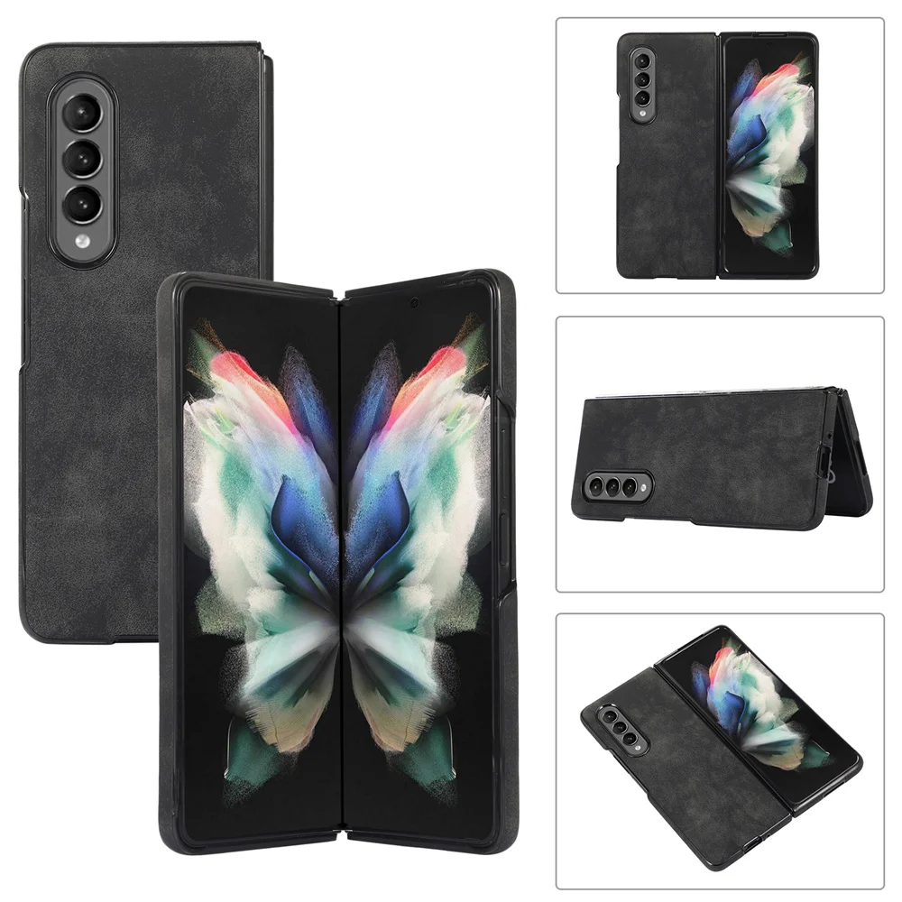 samsung galaxy z flip3 phone case Z Flip 3 Fold 3 For Samsung Galaxy Flip 3 Case Luxury Vintage Retro Leather Phone Case for Sumsung Z Fold3 Z Flip3 Slim Cover samsung galaxy z flip3 phone case