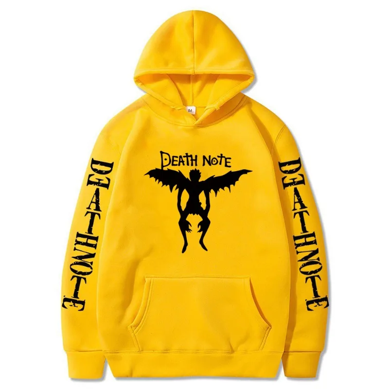 Death Note Hoodie Hoodies Drucken Mode Sweatshirt Hip Hop Casual Unisex Herbst Winter Fleece Streetwear Tops Männlich Sudaderas – Detail 7