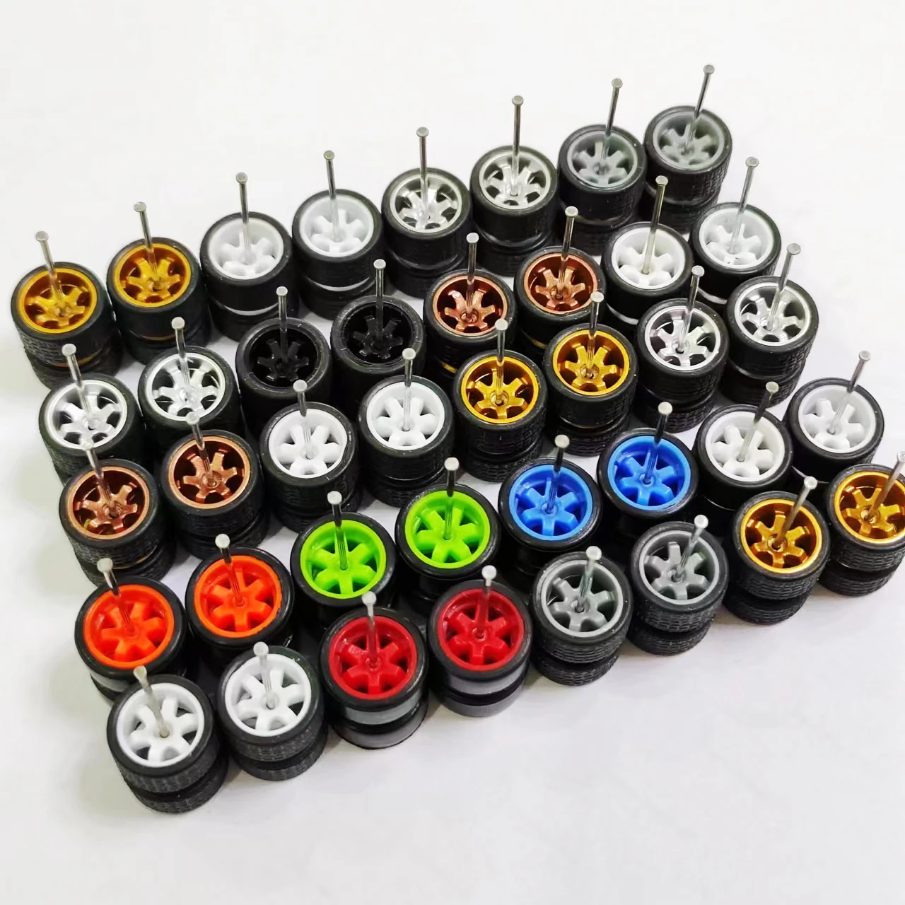 

1: 64 Alloy Car Hot Wheels Model Modification Hub Rubber Tires Custom Racing Vehicle Toys Cars Upgrade Original Front Rear Tires