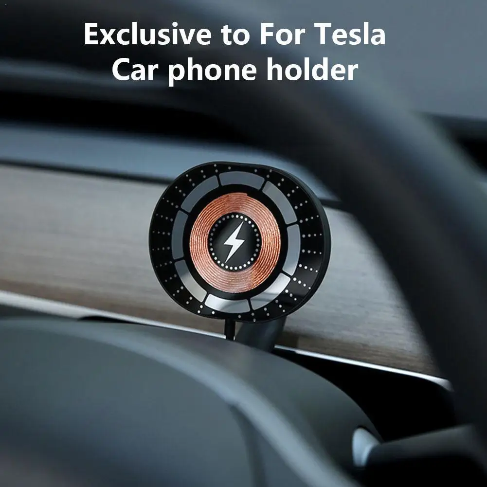 

Magnetic Wireless Car Charger for Model 3 Y 2023 Mount Adsorbable Smartphone Holder Car Phone Holder Mounts Accessoires W7R6