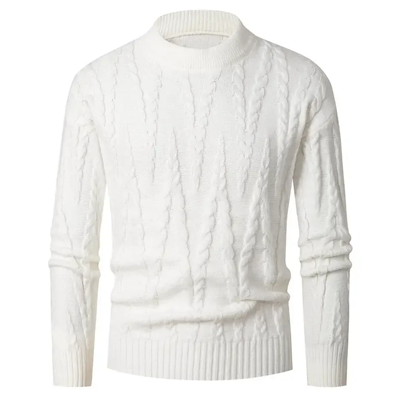 

Trendy Men's Long Sleeve Pullover Knitted Sweater