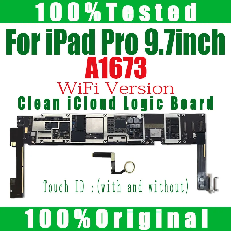 

Материнская плата для IPad Pro 9,7 дюйма, версия A1673, WIFI, для очистки аккаунта iCloud без ID, с полной системой IOS