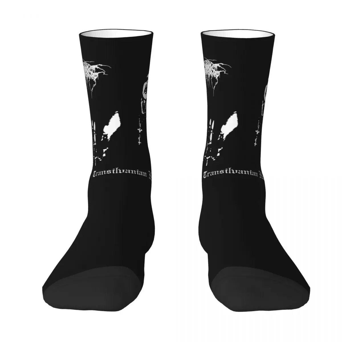 

Autumn Winter Hip-hop Men's Women Darkthrone Transilvanian Hunger Socks Norwegian Black Metal Band Breathable Middle Tube Socks