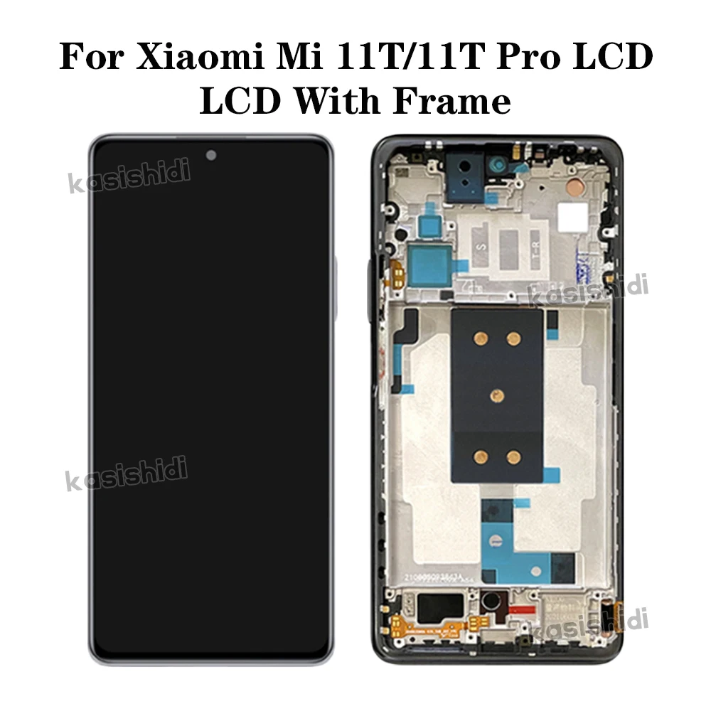 Écran LCD Original Xiaomi Mi 11i 5G + Châssis Argent Céleste (Service Pack) - Français
