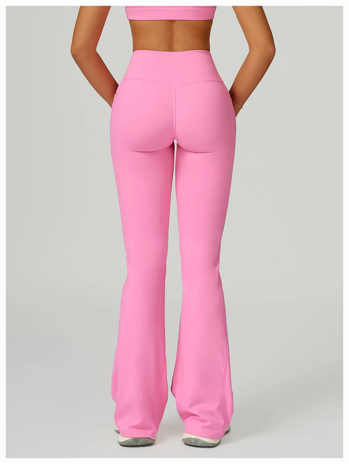 Pantalon Yoga Évasé Taille Haute Femme