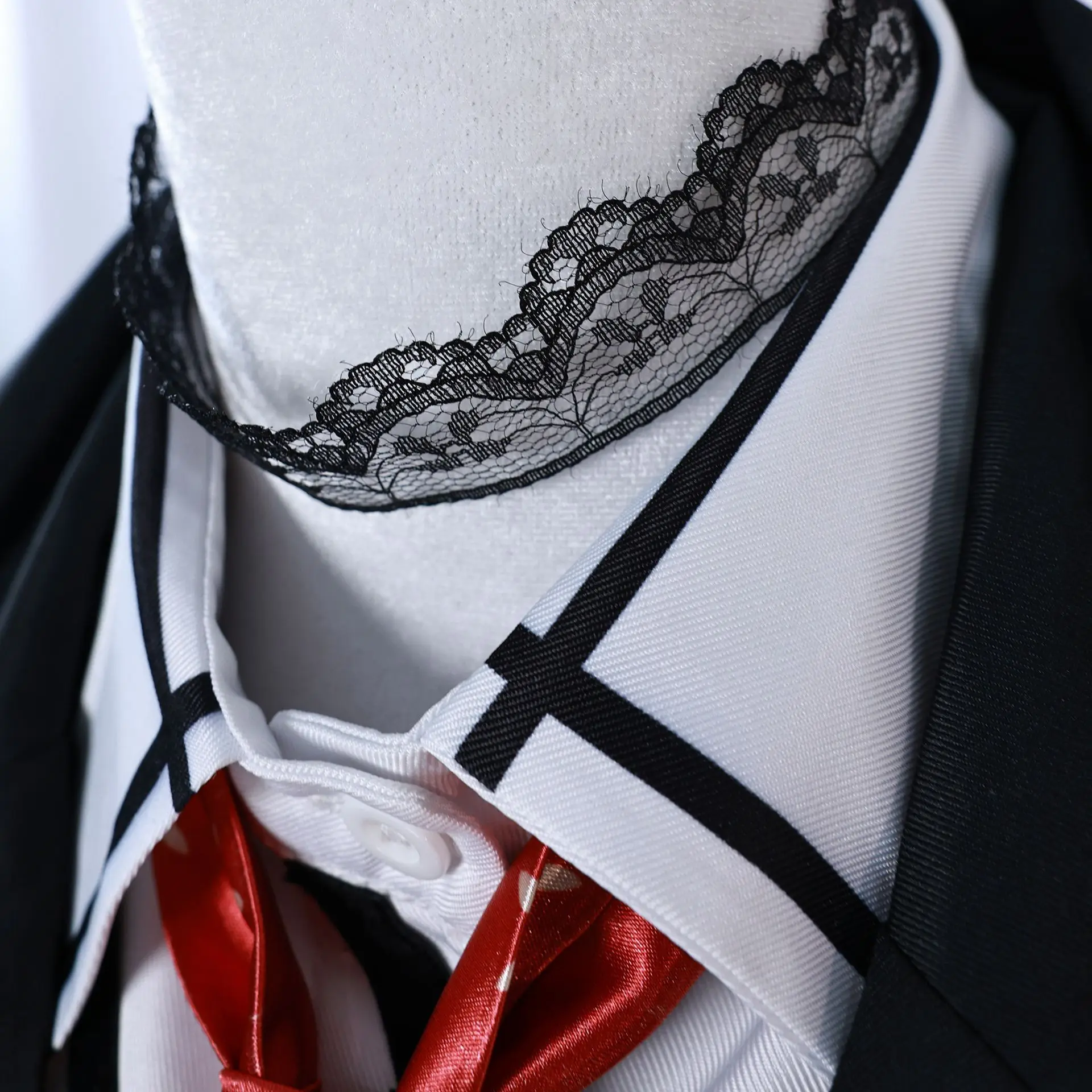 Fantasy Black Cloak Skirt Coat Cosplay Costume