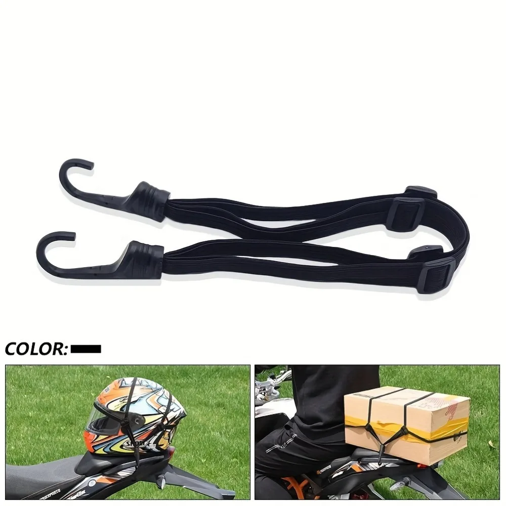 4-in-1 Multifunctional High-elasticity Strap With Hook Adjustable Motorcycle Electric Bicycle Helmet Rear Box Seat Fixed Strap motorcycle helmet strap motorcycle luggage strap