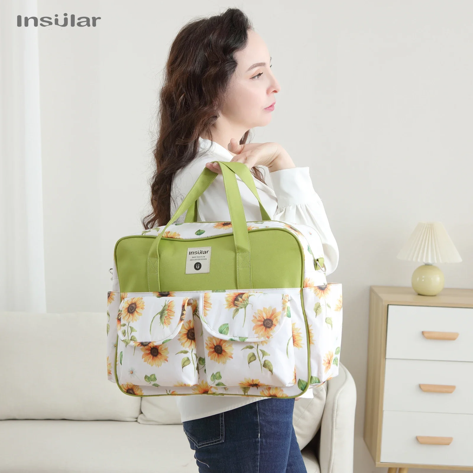 Insular Baby Diaper Bag Large Capacity Mommy Handbag Shoulder Bag for Outdoor Travel maternity bag diaper bag