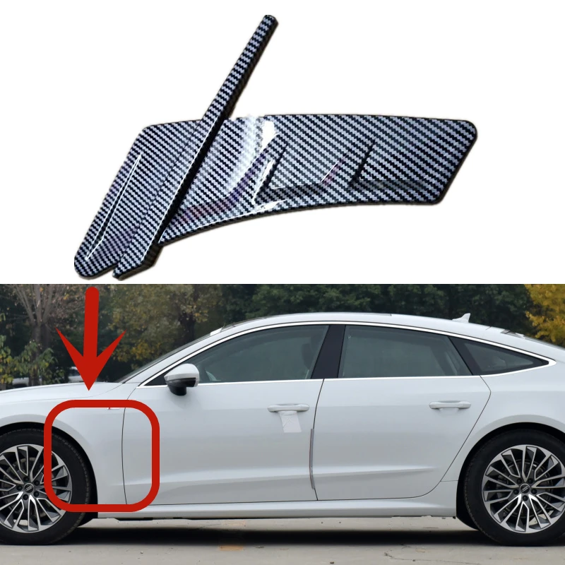 Per Audi A7 S7 Rs7 2009 -- 2023 Anno Fender Gonne Body Kit Prese D'Aria Anteriori Posteriori Vent Cover Accessori 2 Pezzi