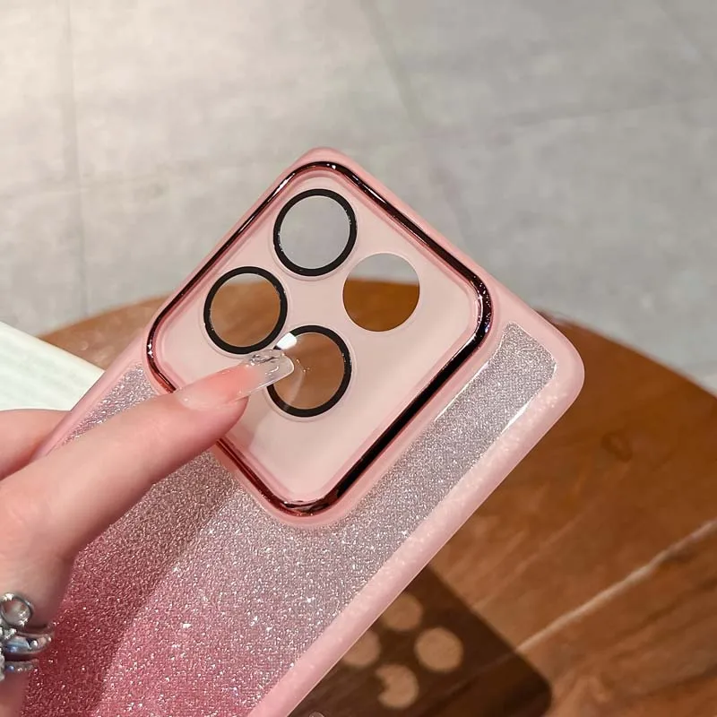 Glitter Transparent Soft Silicone Phone Case