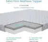 4-Inch Firm Mattress Topper King Size Firm to Extra Firm Memory Foam Bed Topper - Relieve Back Pain High Density Foam Mattress 2