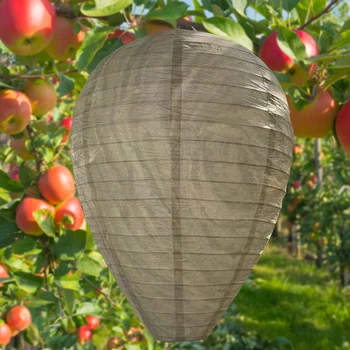 1/2pcs Wasp Nest Decoy Hornet Deterrents Waterproof Non-Toxic Fake Nest Bee Decoy Beehive Lanterns Patio Garden Repellent Trap