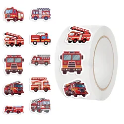 Fire Truck Graffiti Art Stickers - Pack of 500 (500PCS)