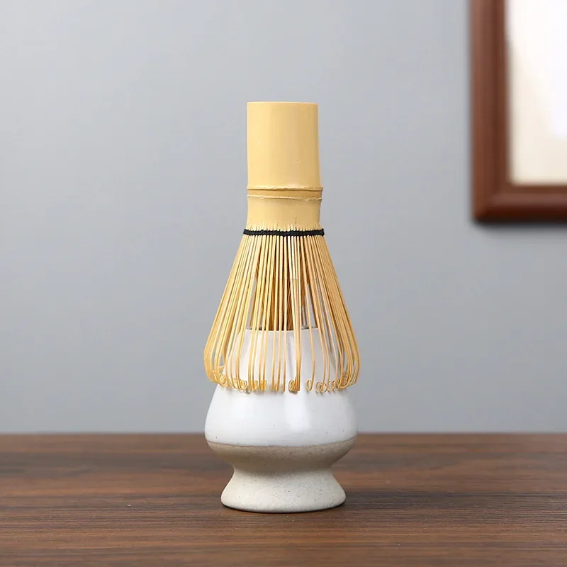 Description Picture 3 of itemJapanese Ceramic Matcha Green Tea Chasen Holder Stand Teaware Matcha Tool Bamboo Whisk Grinder Brushes Holder Tea Accessories