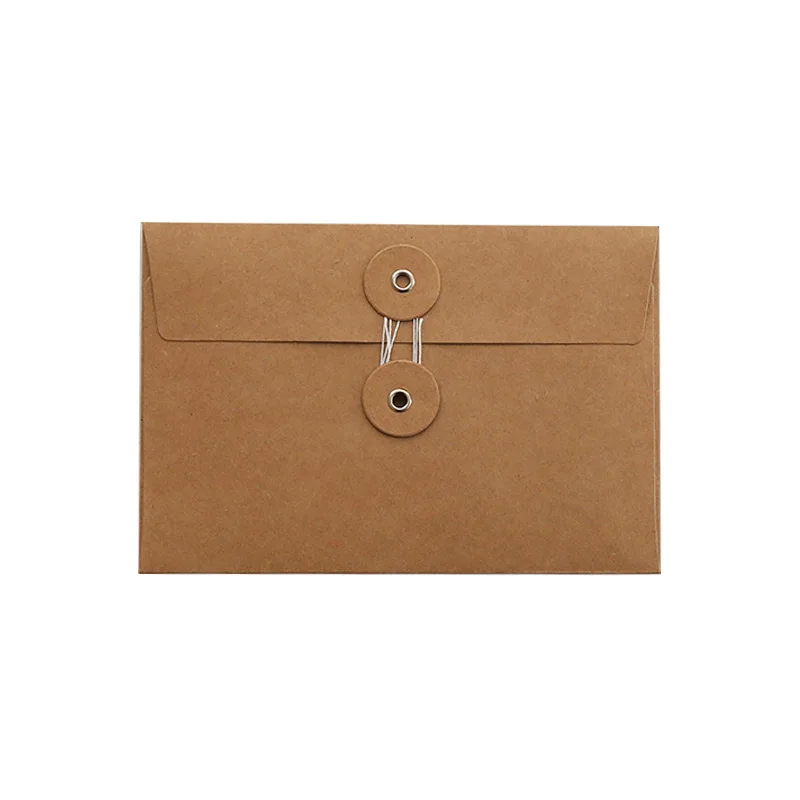 5 Sheets/pack Retro Kraft Paper Envelopes Stationery Paper Postcards Storage Bag Envelopes 11.5*17cm