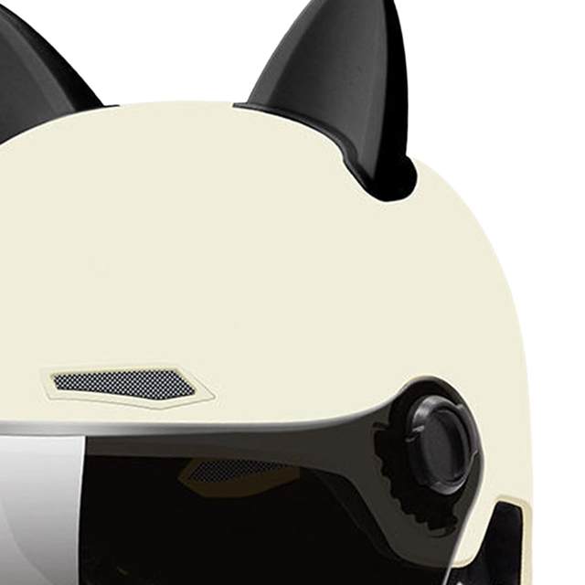 Motorcycle Helmet with Visor for Men Women Cute Ear Design Motorbike Helmet