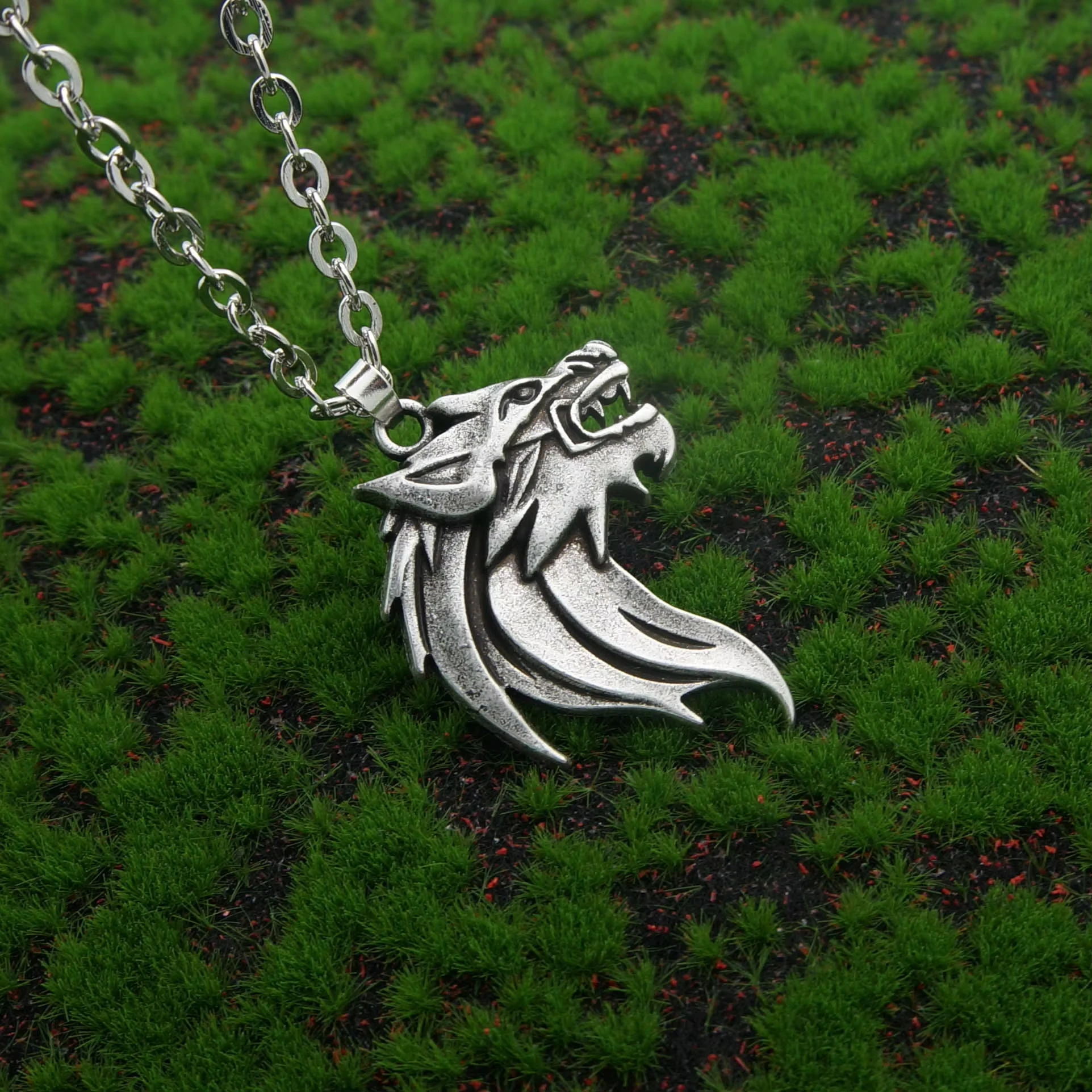Pendentif Loup Homme Collier Loup Vésémir Pendentif 49mm