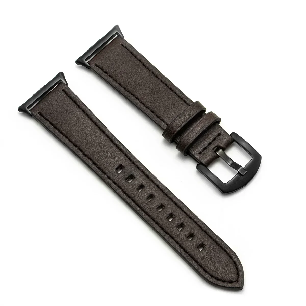 Elegant Leather Strap with Metal Interface