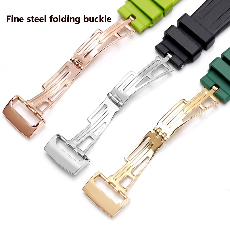 Silicone Watch Straps 26mm 27mm Watchband For AP 15400 15202 15500 15703 26470SO Royal Oak Offshore Men's Sports Rubber Bracelet