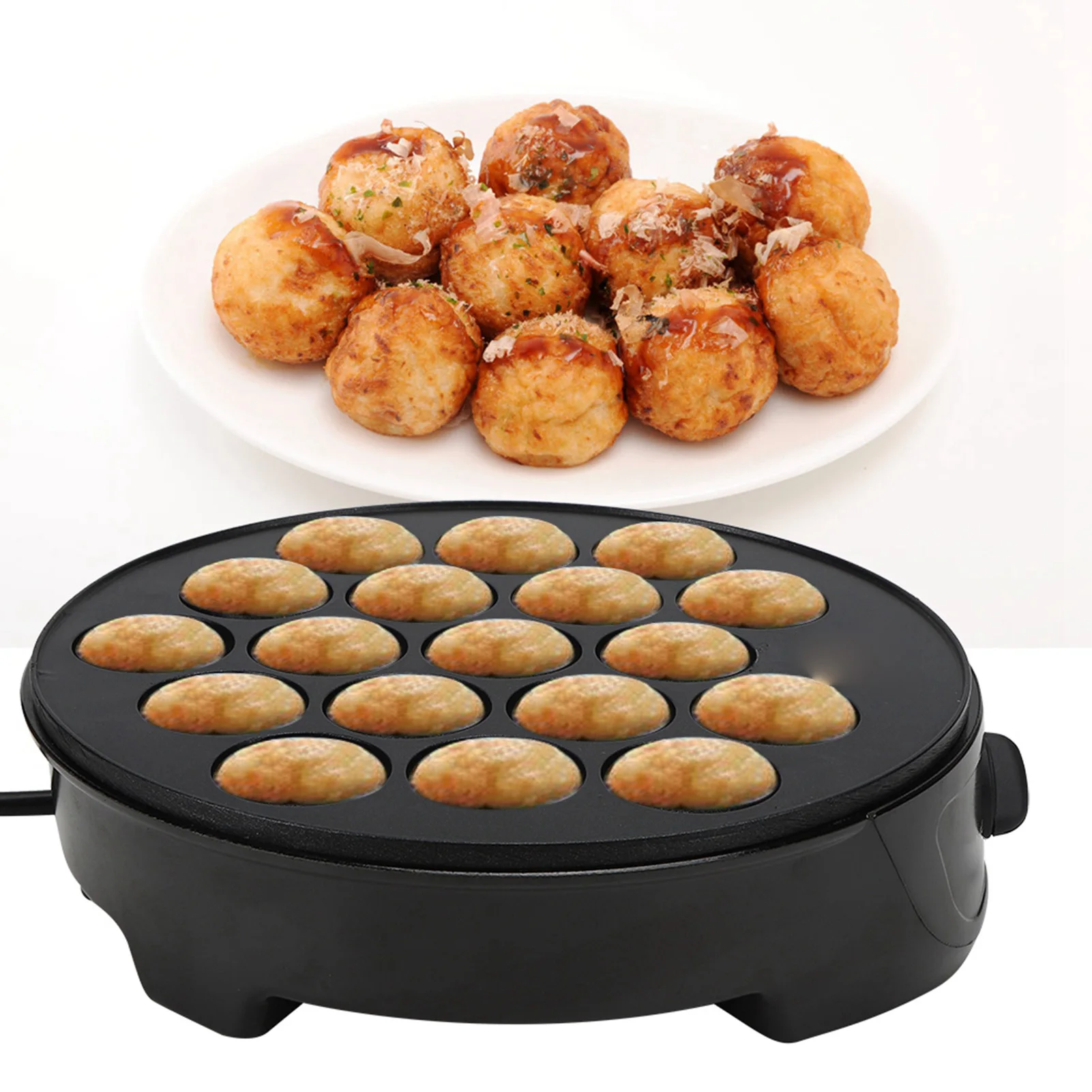 Household Takoyaki Machine Octopus Ball Mini Electric Baking Pan Breakfast Machine 220‑240V baking pan