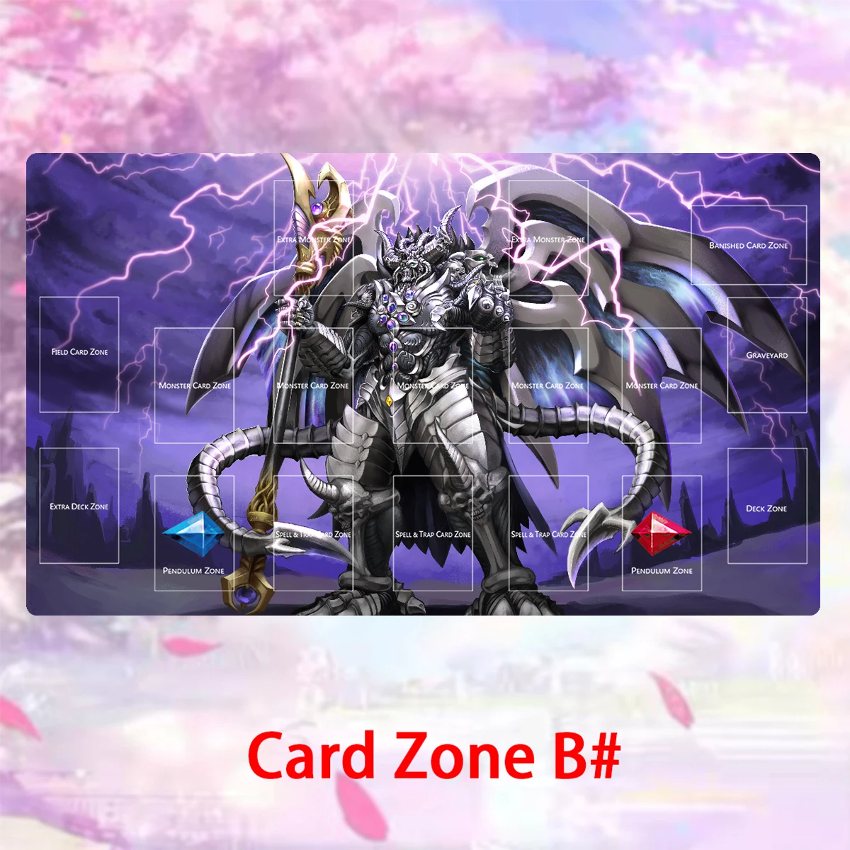 thumbnail image 2 of YGO Playmat Odd-Eyes Raging Dragon TCG CCG Pad Trading Card Game Mat 2 of 9