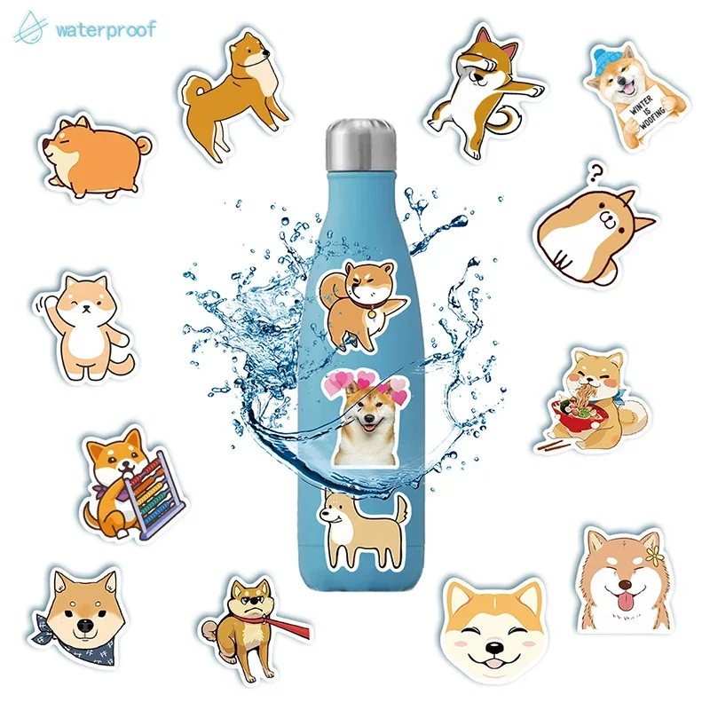 10/30/50PCS Kawaii Anime Sticker Dog Aesthetic PVC Stationery Children's Sketchbook Diary Decoration Scrapbook Supplies for Kids