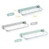 Foldable Bathroom Toilet Storage Rack Shower Shelf Storage Rack  Self Adhesive Kitchen Wall Shower Rod Tray Storage Organizer 1