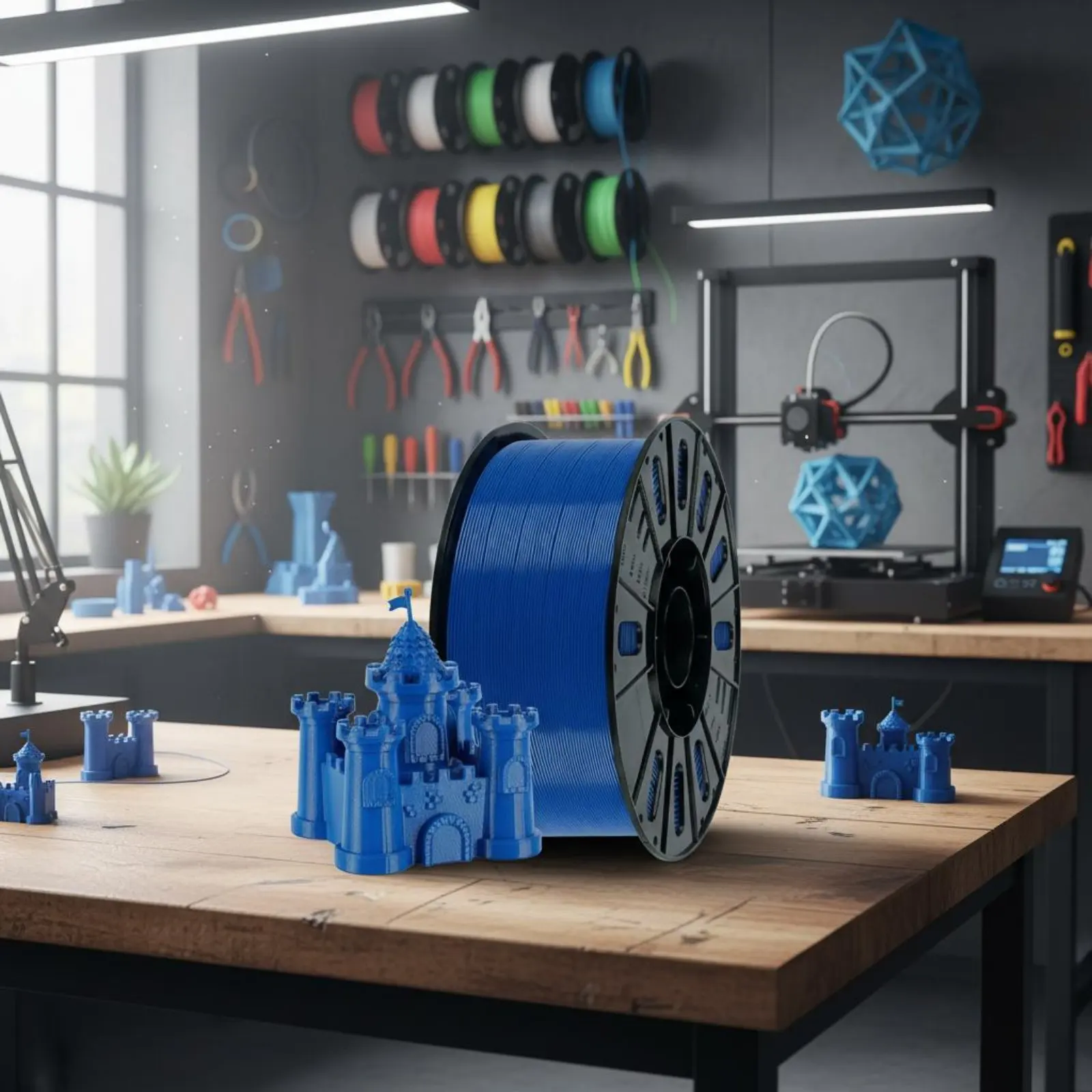 3 Kg 투명 PETG 필라멘트 일관된 성능 1.75 Mm PETG 스풀 3D 프린터 필라멘트 반투명 제작 공급품